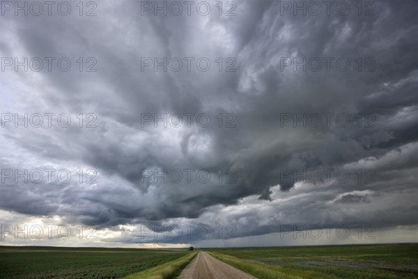Prairie Storm Clouds Canada Saskatchewan Dramatic Summer