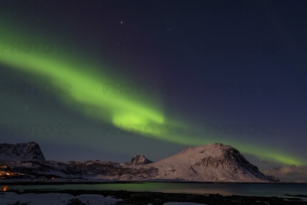 Northern Lights (Aurora borealis), Aurora Borealis, Lofoten, Norway