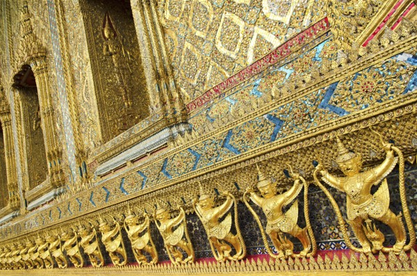 Temple decoration in grand palace of bangkok thailand