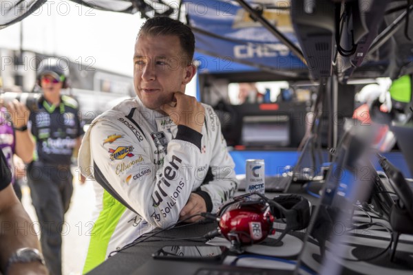 NASCAR Cup Driver, AJ Allmendinger (16) takes to the track to practice for the Crayon 301 at the New Hampshire Motor Speedway in Loudon NH