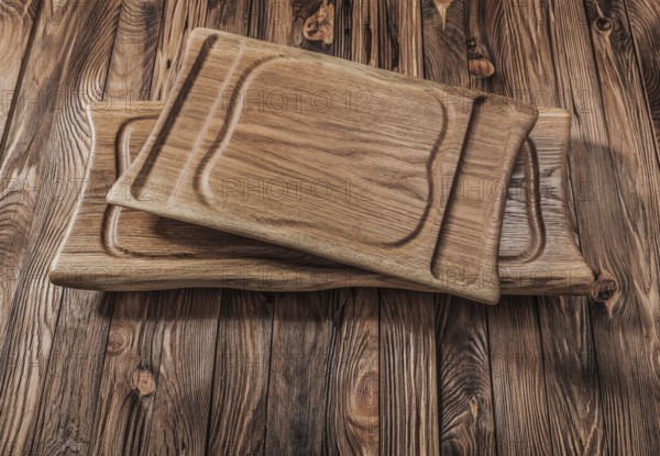 Two Oak Wood Steak Boards