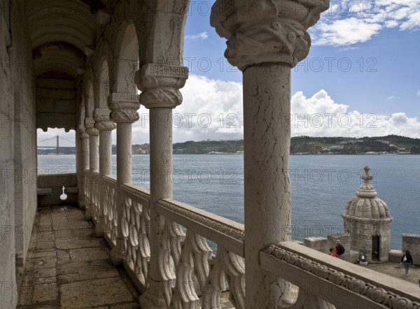 View from the loggia over the Rio Tejo