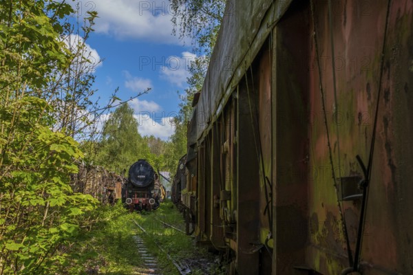 Old historic railway vehicles in Germany