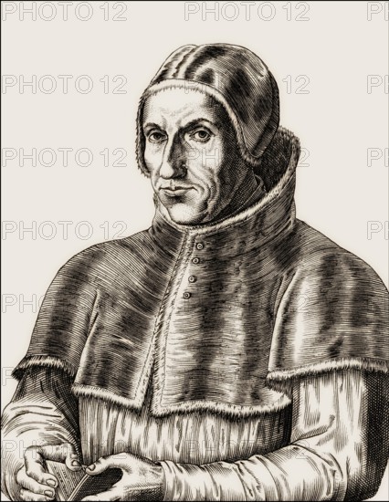 Pope Adrian VI, 1459 – 1523, Bishop of Rome from 1522 to his death
