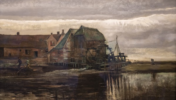 Vincent van Gogh, Watermill at Gennep, 1884, oil on canvas, Thyssen-Bornemisza National Museum, Madrid
