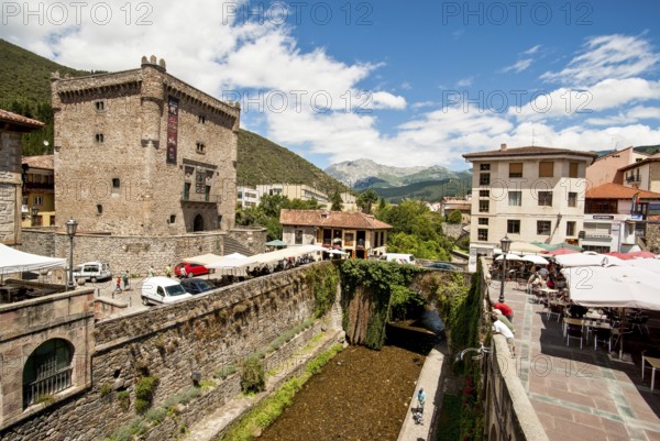 Infantado tower, 15th century. Potes town. Cantabria. Spain