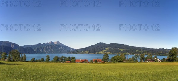 View of Attersee is the largest lake of the Salzkammergut region in the Austrian state of Upper Austria