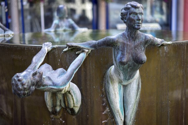 Part of the Waterfall fountain installation by Antony Donaldson