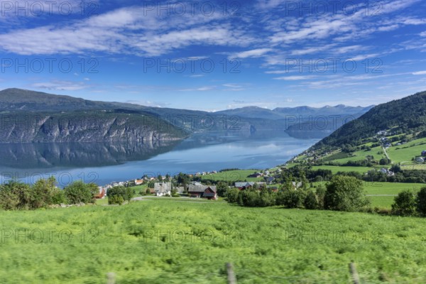 Beautiful landscape in Norway with Summer weather and sunshine. Beautiful landscape in Norway with summer weather and sunshine