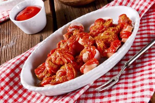 Sausage in curry sauce