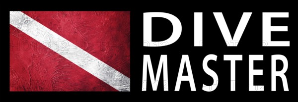 Dive Master, Diver Down Flag, Scuba flag, Scuba Diving