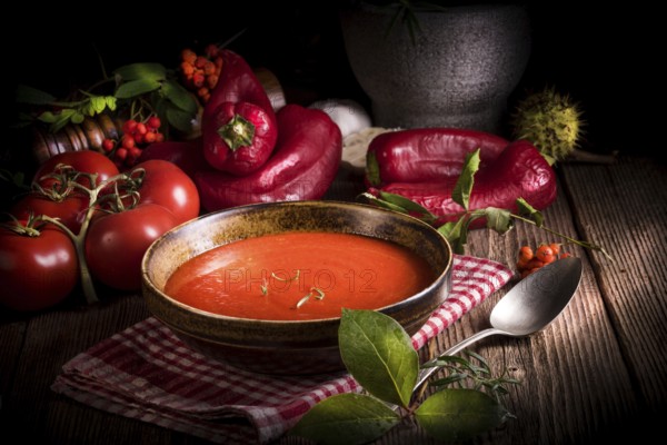 Rustic tomato soup
