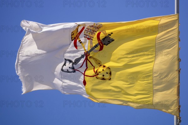An image of the flag at Loreto Marche Italy