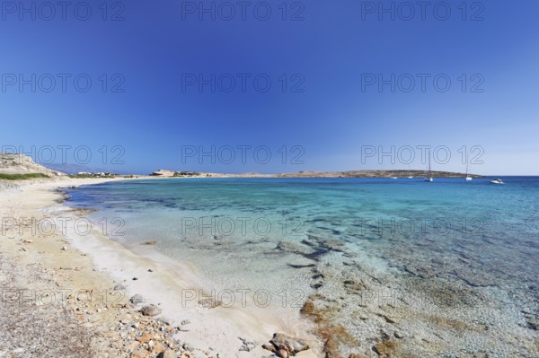 Pori beach of Koufonissi island in Cyclades, Greece