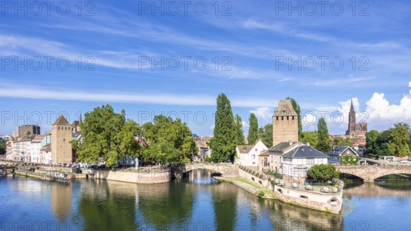 An image of a Strasbourg scenery water towers