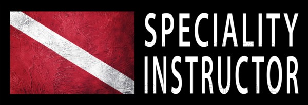 TEC 40 CCR Instructor, Diver Down Flag, Scuba flag, Scuba Diving