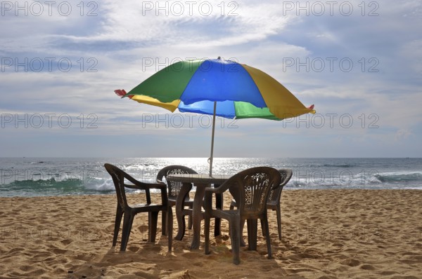 Beach in Hikkaduwa Sri Lanka