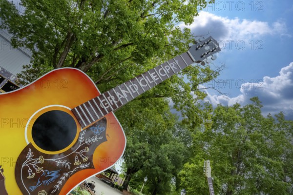 Aerial view of the Grand Ole Opry in Nashville Tennessee