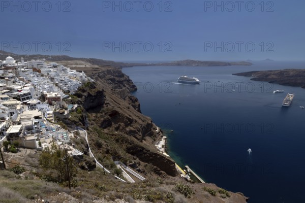 Fira, Santorini, Cyclades Island, Greece, 20 May 2025 < english> Fira, Santorini, Cyclades, Greece, May 20, 2025