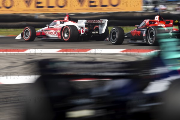 JOSEF NEWGARDEN (2) USA of Nashville, Tennessee drives on track during the Bitnile.com Grand Prix of Portland at the Portland International Raceway in Portland OR, Portland, United States of America