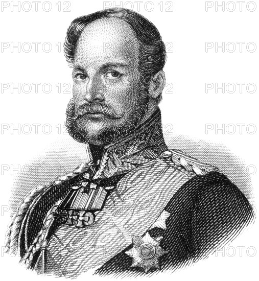 Wilhelm I or William I, 1797-1888, from the House of Hohenzollern, king of Prussia and first German emperor, Portrait von Wilhelm I., 1797 - 1888, aus dem Haus Hohenzollern, König von Preußen und erster Deutscher Kaiser