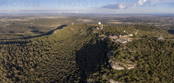 Sanctuary of Cura, top of the Randa hill, Algaida, Majorca, Balearic Islands, Spain