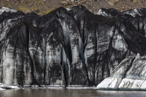Solheimsjokull glacier lagoon, Iceland