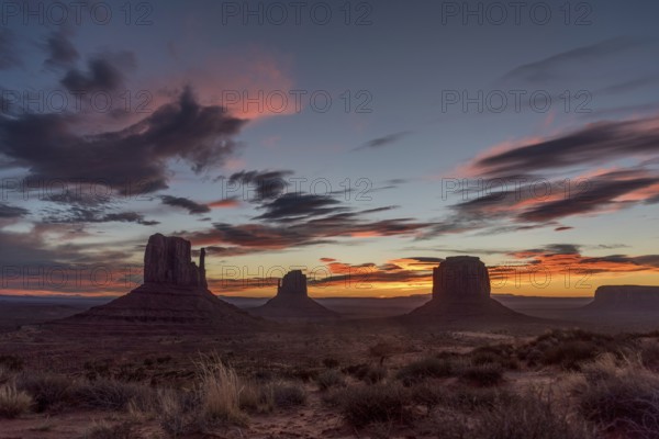Great magnificent sunrise over the Monument Valley, Arizona, USA