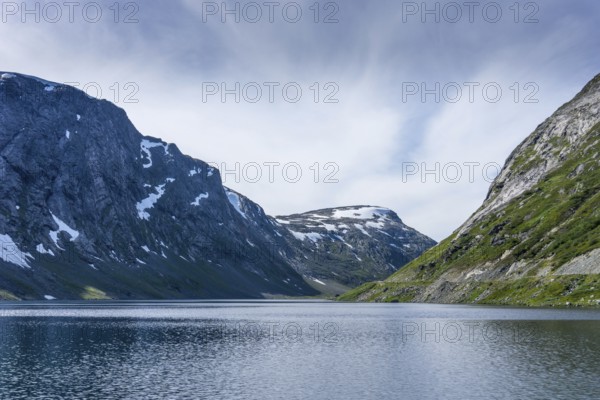 Beautiful mountain landscape in the Strynefjell in Norway in summertime. Beautiful mountain landscape in the middle of Norway in summertime