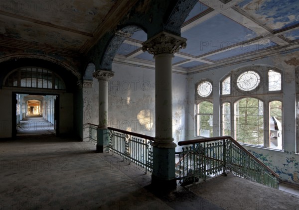 Pavilion for men, staircase upper floor level