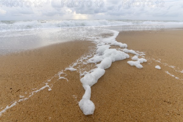 Sandy beach on the Atlantic coast in France near olonne sur mer