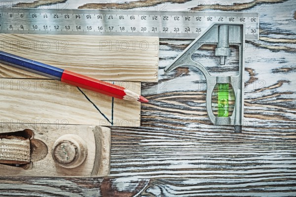 Planer building board pencil level square ruler
