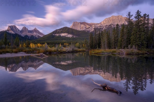 The Three Sisters Alberta Bannf National Park
