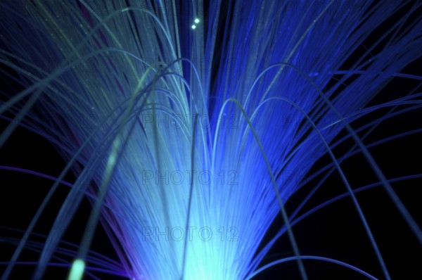 Blue colors optical fibers