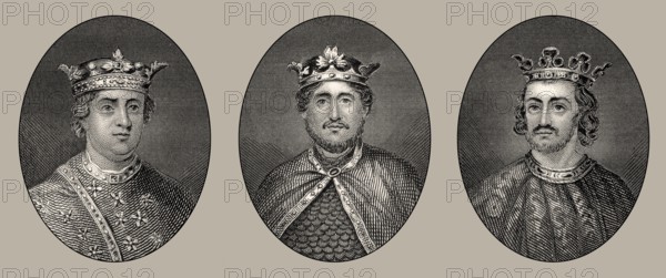 Könige von England, Heinrich II., Richard I., John Lackland, 12. und 13. Jahrhundert, Haus Anjou