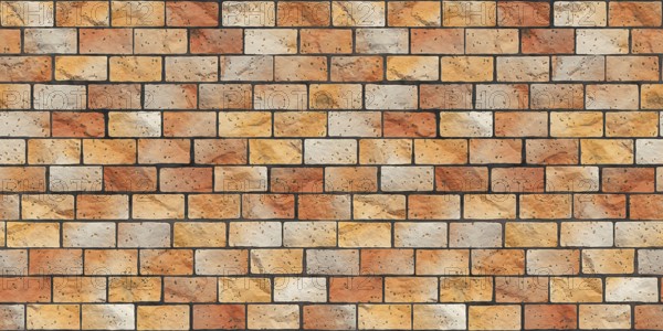 An illustration of a brick stone wall banner background seamless texture