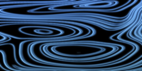 Neon Glow blue lines on a dark background, Glowing background