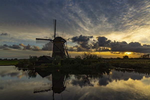 Evening at Kinderdijk, Netherlands