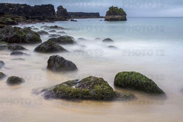 Time exposure of Atlantic coast at Snaefellsnes National Park, Iceland