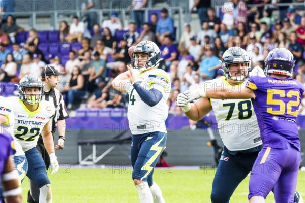 European League of Football, ELF/ Halbfinalspiel : Stuttgart Surge @ Vienna Vikings am 16. Sept. 2023 , in der Generali-Arena , Wien , Österreich