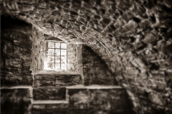 A cellar of an old castle, Germany