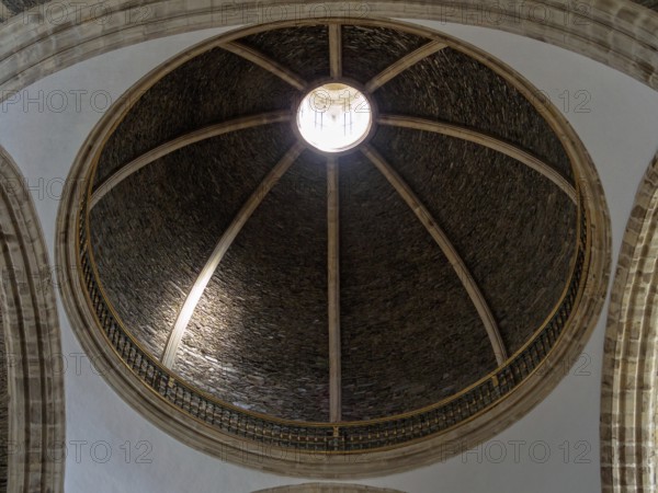 Dome of Collegiate Church of Saint Mary (La Colegiata de Santa Maria de Cluny), Villafrance del Bierzo, Castile and Leon, Spain