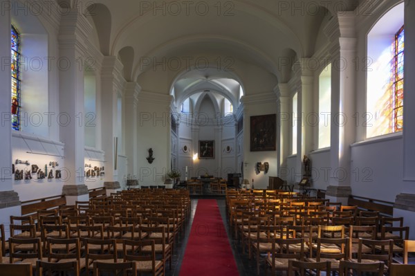 The Saint Catherine church of the village of Bonlez, Chaumont-Gistoux, Belgium, SEP 22, 2024