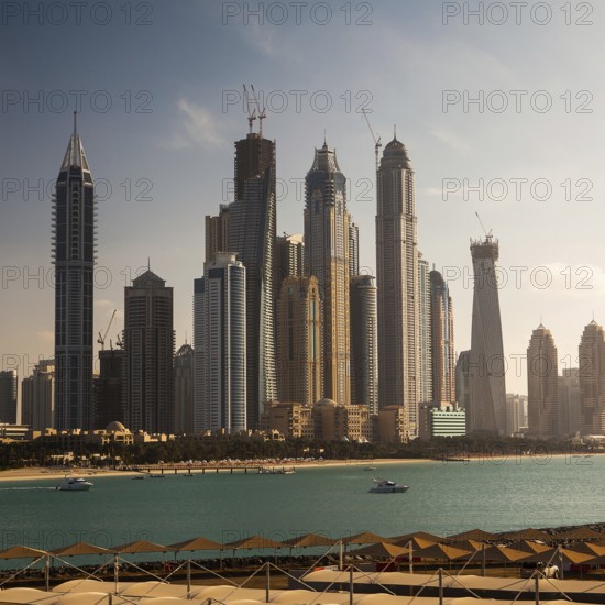City panorama in Dubai in the Persian Gulf
