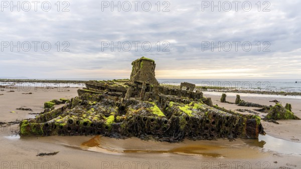 The ST Pasages Shiopwreck between Ballasalla and Sartfield, Michael, Isle of Man