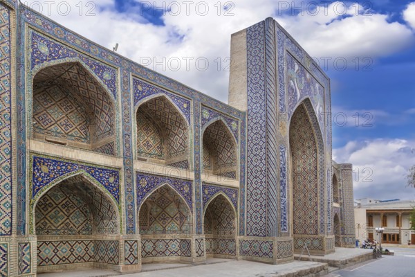Madrasah Nodir-Divan-Begi is part of the architectural ensemble of the 16th-17th centuries Lyabi-Khauz, Bukhara, Uzbekistan