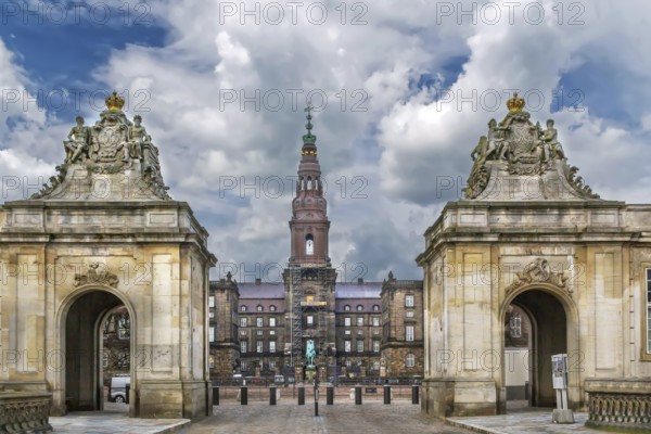 Christiansborg Palace in central Copenhagen, is the seat of the Danish Parliament, the Danish Prime Minister's Office and the Danish Supreme Court, Denmark