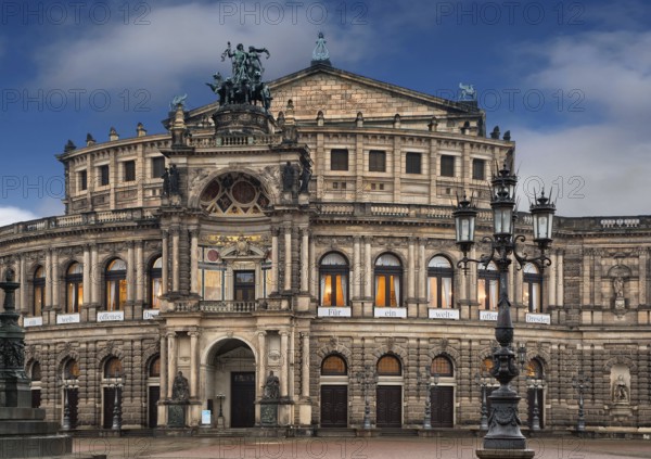 Semper Opera from outside in Dresden