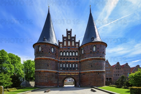 The Holstentor in Lübeck as a landmark of the city