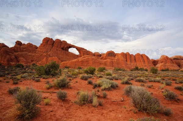 Beautiful rock formations in Arches National Park, Utah, USA